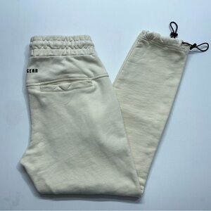 RAW GEAR Joggers Mens Size Medium Off White Heavy Gym Casual Comfort Pockets